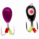 Купить Mikado AM-POD-003-4-PB Ice Bug 9.5 Mm Двойной Крючок 4 единицы Черный Purple / Black 7ft.ru в интернет магазине Семь Футов
