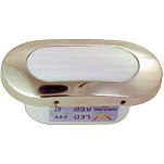 Goldenship GS11409 12V 55mA Овальный внутренний/наружный белый светодиодный свет Серебристый Silver