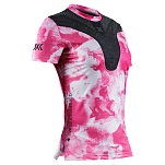 X-BIONIC cf-rtpss25w-p125-xl Базовый слой с коротким рукавом CoreFusion Run Wolfpack / White / Neo Pink 30x25x2