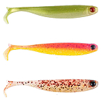 Mustad MZTM-RGG-3-6G Mezashi Z-Tail Minnow Мягкая приманка 75 mm Золотистый Red Gold Glitter