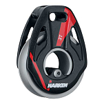 Harken 3295AL V Block 3T Алюминиевый шкив Черный Black / Red / Grey