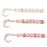 Mustad AJW-CTM-2.5-012-12 Aji Curly Tail Мягкая приманка 63.5 mm Многоцветный Clear Purple Glitter