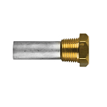 Цинковый анод Tecnoseal 02028T Ø16x41мм стержневой с латунной заглушкой для двигателей Caterpillar