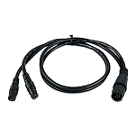 Garmin 010-11615-00 6-Pin Transducer To 4-Pin Sounder Adapter Cable Черный Black 6 To 4 Pins 