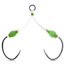 Купить Mustad 530979-UNIT 10816NP Slow Pitch Double Jigging Assist Rig Крюк Серебристый Black Nickel 2/0 7ft.ru в интернет магазине Семь Футов