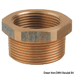 Riduzione in bronzo M-F da 1".1/2 x 1".1/4