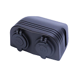 Двойной накладной модуль Skipper USB 5В 3.1А и прикуриватель 12V SK-DS6-1021/2023