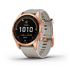 Garmin 010-02539-11 Fenix 7S Solar Часы Бежевый  Rose Gold / Light Sand