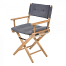 ARC REGISSEUR Складной стул из тикового дерева / антрацит / непромасленный