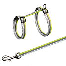 Купить Trixie 41862 Шлейка с поводком Зеленый  Grey / Neon Green 7ft.ru в интернет магазине Семь Футов