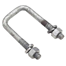 Купить Seachoice 50-57211 SQ U-Bolt Зажим оси с пластиной 7/16´´-14 Серебристый Grey 2 1/16 x 2 13/16 x 1 3/4´´  7ft.ru в интернет магазине Семь Футов