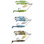 Live target MNSR14LG854 Minnow Rig Large Спиннербейт 14g Серебристый Blue / Silver