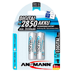 Ansmann 5035082 2850 Mignon AA 2650mAh Digital 1x2 Перезаряжаемый 2850 Mignon AA 2650mAh Digital Аккумуляторы Серебристый Silver