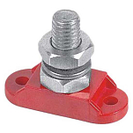 Bep marine IS-8MM-1R Insulated Distribution Stud Серебристый Single 8 mm 