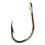 Mustad 94151-NI-4/0-336-UNIT 94151 Одинокий Глаза Крюк Серебристый Nickel 4/0
