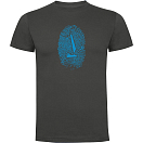 Купить Kruskis CA65500246S198 Футболка с коротким рукавом Sailor Fingerprint Серый Dark Grey M 7ft.ru в интернет магазине Семь Футов