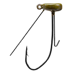 Strike king TGNHW116-46 Weedless Tour Grade Ned Джиг-голова Серебристый Green Pumpkin 1.77 g 