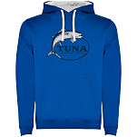 Kruskis SU1067050501C065 Толстовка с капюшоном Tuna Fishing Club Two-Colour Голубой Royal Blue / White 2XL