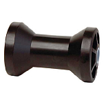 Tiedown engineering 241-86481 Rubber Keel Roller Spool Черный Black 5 Hole 1/2 