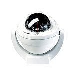 Компас Plastimo Offshore 95 65740 12/24В для судна 6-10м c чёрной конической картушкой Ø81мм в белом корпусе Ø128x150мм на кронштейне