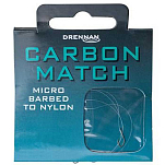 Drennan HNCMTM016 Carbon Match Связанные Крючки Серебристый 16