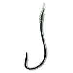 Quantum fishing 4743002 Crypton Eel 0.300 Mm Связанные Крючки Черный Nickel 2 