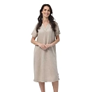 Купить Redgreen 170922406-422-xl Миди-платье с короткими рукавами Dahlia Light Sand Melange 35x20x10 7ft.ru в интернет магазине Семь Футов