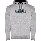 Купить Kruskis SU1067055802C078 Толстовка с капюшоном Sweat Tears Two-Colour Серый Heather Grey / Black 2XL 7ft.ru в интернет магазине Семь Футов
