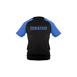 Preston innovations P0200493 Футболка с коротким рукавом Lightweight Raglan Голубой Black / Blue 4XL