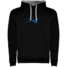 Купить Kruskis SU1067030258S240 Толстовка с капюшоном Stella Fish Two-Colour Черный Black / Grey L 7ft.ru в интернет магазине Семь Футов