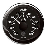 VDO A2C59512329 View Line 150A 60MV Круглый амперметр с одной шкалой Серебристый Black 52 mm