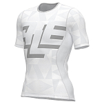 Alé L24113400-02 Базовый слой с коротким рукавом Multiverso Белая White XS-S