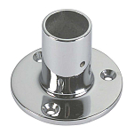 Foresti & suardi 2929535 90° Прямая опора с круглой пластиной Серебристый Silver 22 x 60 mm 