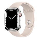 Apple MKJV3TY/A Watch Series 7 GPS+Cellular 45 Mm Бежевый  Silver / White