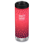 Klean kanteen 1008535 TKWide 473ml Термо Красный  Melon Punch Dot Fade