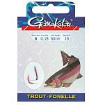 Gamakatsu 140156-00800-00020-00 Booklet Trout 3610N Палатка Крюк 0.200 мм 100 см Серый Nickel 8 