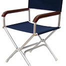 Director folding chair navy blue polyester, 48.353.16