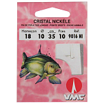 Ragot 231611021 Cristal Nickel 9016NI Связанные Крючки 0.35 m 0.120 mm Серый 16 