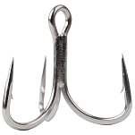 Mustad ITG77AP-TS-4-6A Тройной крючок In-Line Grip ITG77AP Серебристый Titan Steel 4
