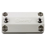 Универсальное крепление держателя спиннинга Scotty 242-WH из белого пластика на трубу до Ø25мм