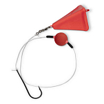 Zebco 4104160 Лидер 1 Flatty Scratcher 22 cm 60g  Fluo Red 0.350 mm