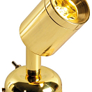 Articulated spotlight polished brass 1 x 1 W HD, 13.900.02
