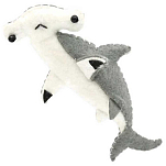 Dive inspire MN-010 Магнит для акулы-молота мокко Белая Grey / White