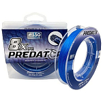 ASSO 8050043365736 Pe Predator 8X 300 m Плетеный Бесцветный Dark Blue 0.400 mm 