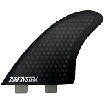 Surf system ssfts55gfk киль Fiberglass twin 5.5 fcs gfk Smoke 30x40x15