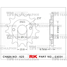 Купить Звезда для мотоцикла ведущая C4024-15 RK Chains 7ft.ru в интернет магазине Семь Футов