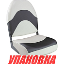 Кресло складное мягкое PREMIUM WAVE, цвет белый/черный (упаковка из 2 шт.) Springfield 1062089_pkg_2