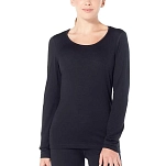 Icebreaker 104378001xs Базовый слой с длинным рукавом 200 Oasis Scoop Merino Black 30x25x3