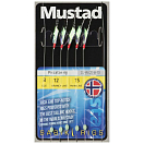 Купить Mustad 633493 Piscator Rig 5 Hooks Красный  Red 4  7ft.ru в интернет магазине Семь Футов