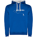 Купить Kruskis SU1067040501S157 Толстовка с капюшоном Angler DNA Two-Colour Голубой Royal Blue / White XL 7ft.ru в интернет магазине Семь Футов
